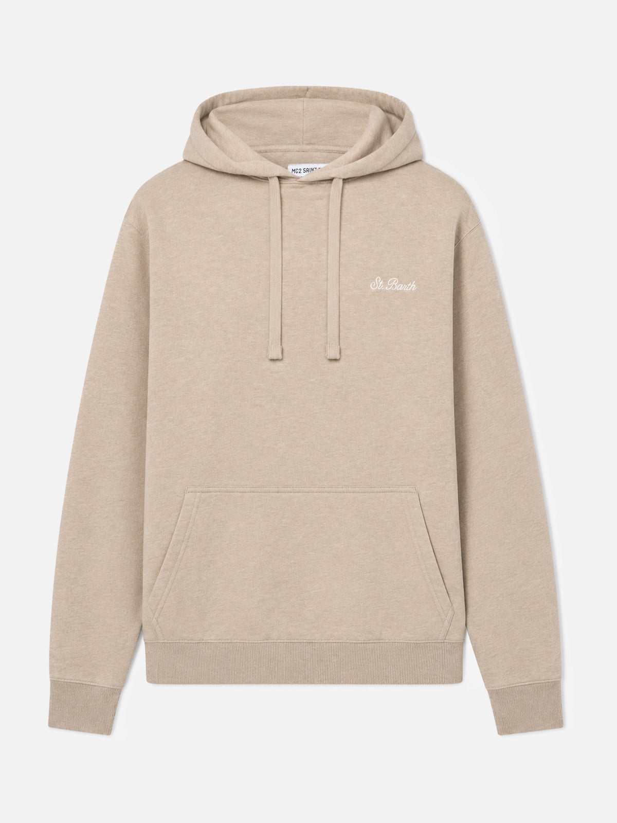 Sudadera mélange beige Tribeca con bordado St. Barth 