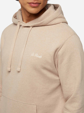 Mélange beige sweatshirt Tribeca with St. Barth embroidery - MC2 Saint Barth
