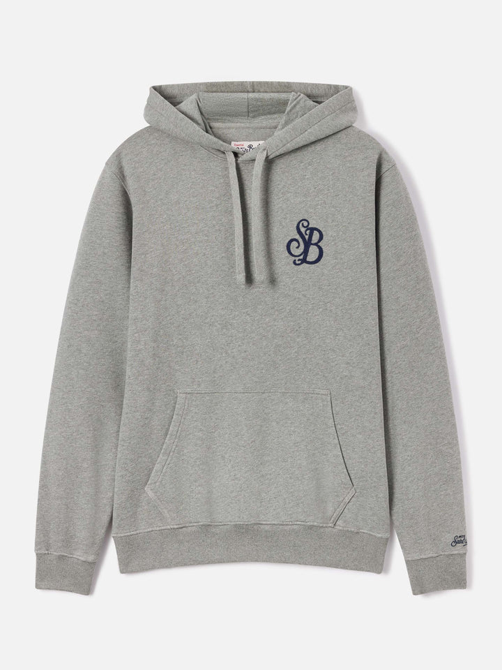 Grauer Tribeca Hoodie aus Baumwolle mit SB Legacy-Monogramm 