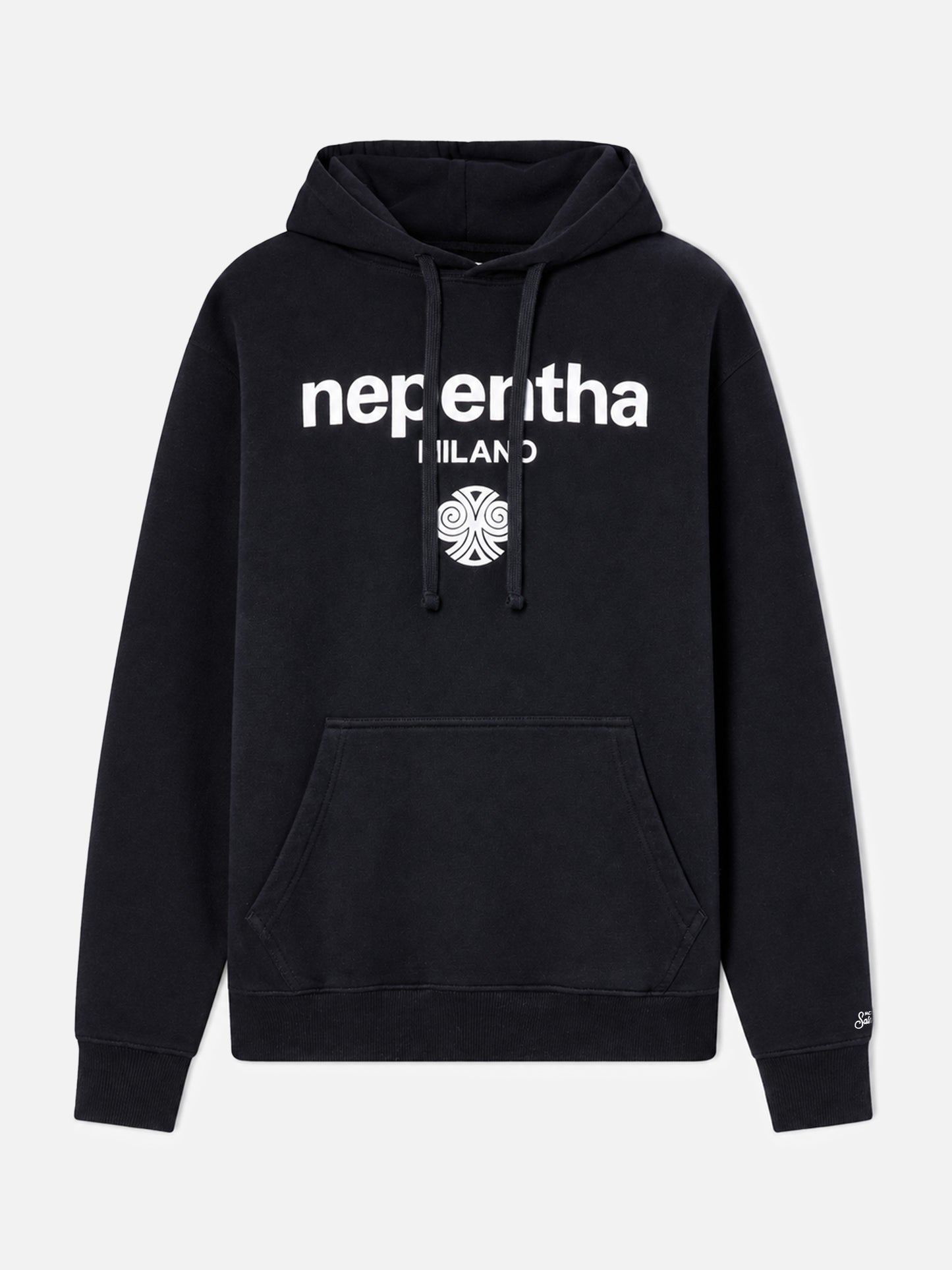 Sudadera con capucha de algodón Tribeca en negro con estampado Nepentha | NEPENTHA SPECIAL EDITION 