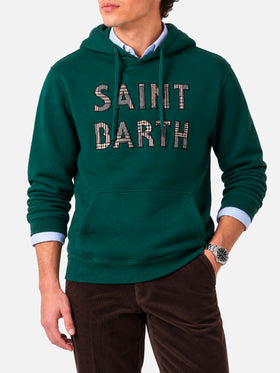 Tribeca grüner Hoodie mit Patch 