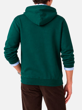 Tribeca grüner Hoodie mit Patch 