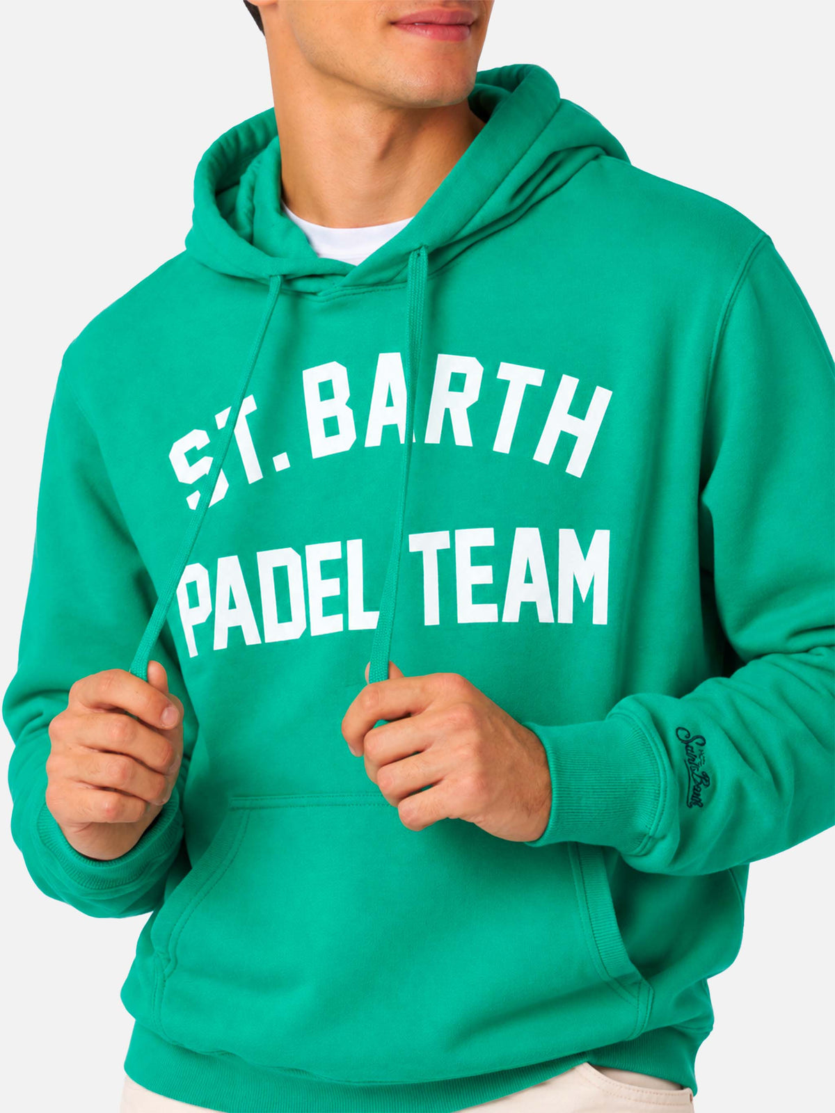 Sweat à capuche en coton avec imprimé St. Barth Padel Team 