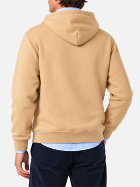 Beiger Tribeca Hoodie mit Cortina-Patch 