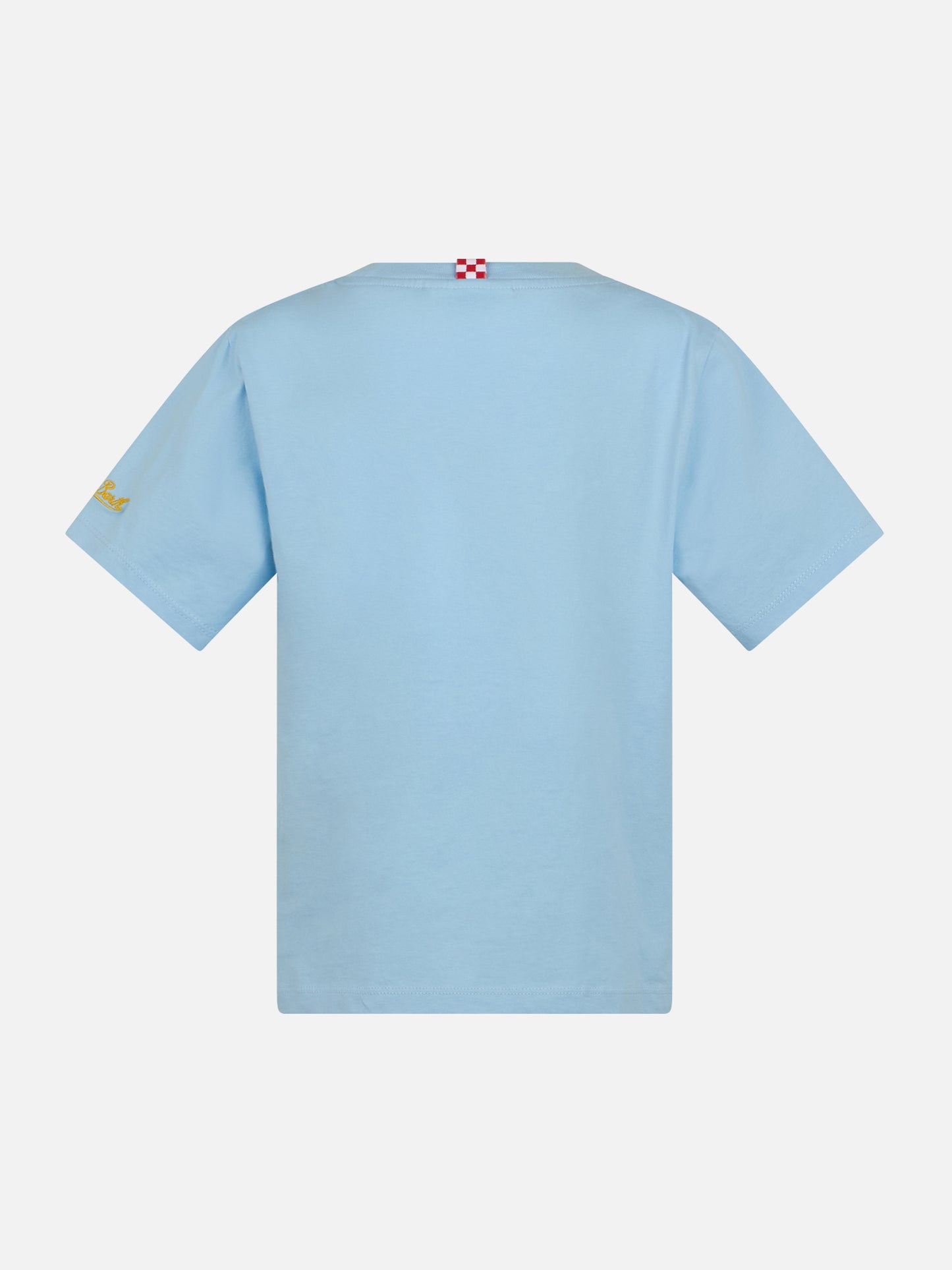 Boy cotton t-shirt with King of the Beach crab print - MC2 Saint Barth