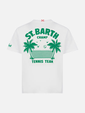 Cotton t-shirt with Saint Barth tennis team print - MC2 Saint Barth