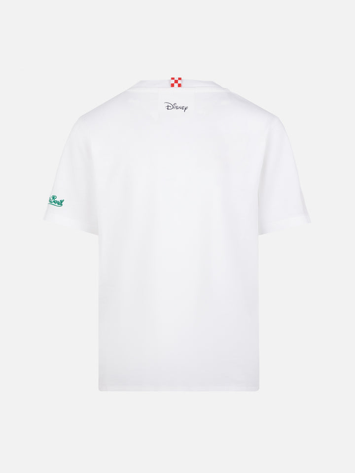 Cotton t-shirt with St. Barth tennis team embroidery and Mickey Mouse print | DISNEY® SPECIAL EDITION - MC2 Saint Barth