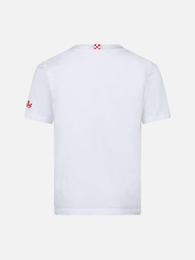 Boy cotton t-shirt with Captain America print | MARVEL SPECIAL EDITION - MC2 Saint Barth