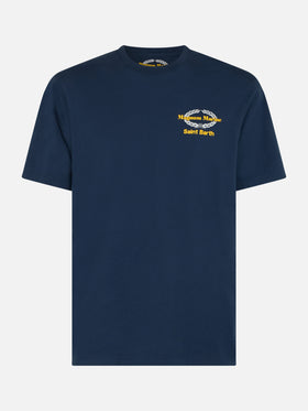 Man cotton t-shirt with Magnum Marine & Saint Barth front and back print | MAGNUM MARINE SPECIAL EDITION - MC2 Saint Barth