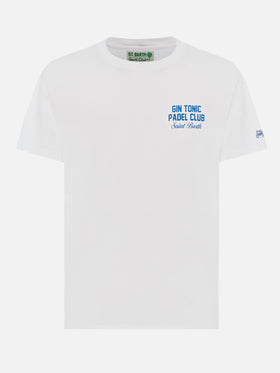 Cotton T-shirt with Gin Tonic Padel Club print - MC2 Saint Barth