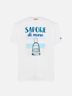 Herren-T-Shirt aus Baumwolle mit Gin-Aufdruck | GIN MARE SONDEREDITION