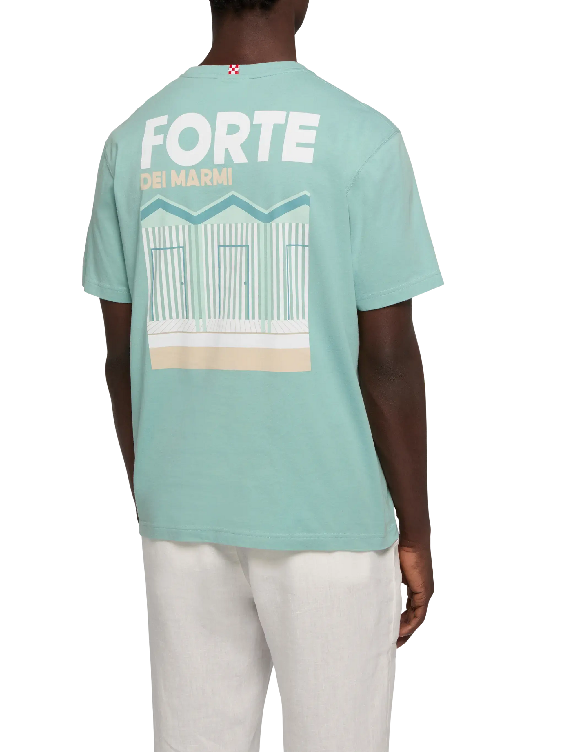 Cotton T-shirt with Forte postcard print - MC2 Saint Barth
