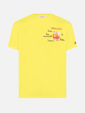 T-shirt avec imprimé verre Sbagliato 