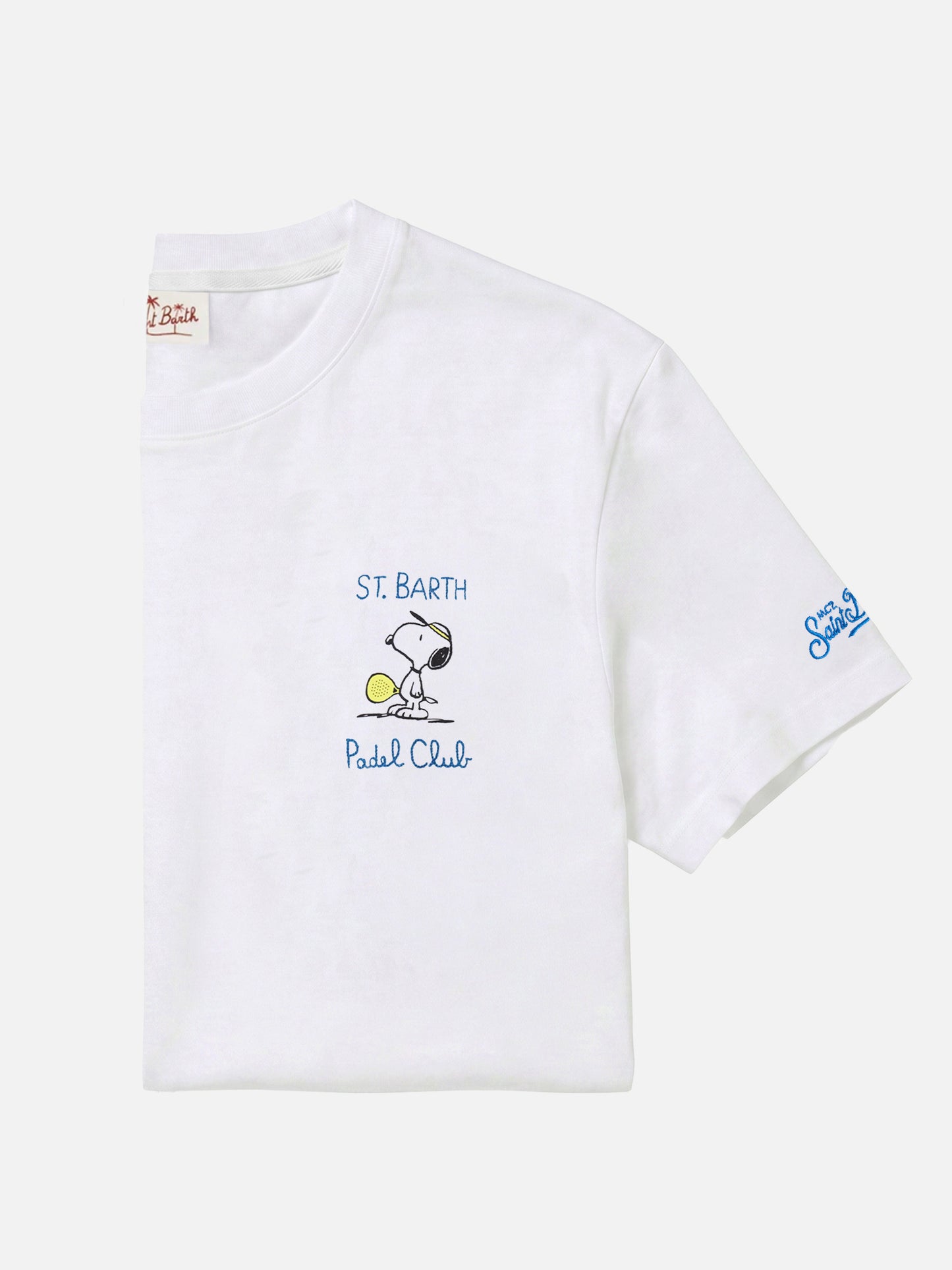 Camiseta de algodón con bordado Snoopy padel club | SNOOPY PEANUTS® SPECIAL EDITION 