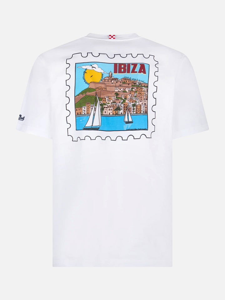 Camiseta blanca con estampado de postal de Ibiza | Edición Especial 