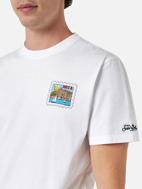 Ibiza postcard print t-shirt in white | Special Edition