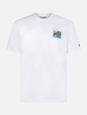 Ibiza postcard print t-shirt in white | Special Edition