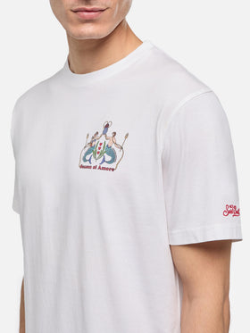 Cotton T-shirt with Season of Amore print |ALESSANDRO ENRIQUEZ SPECIAL EDITION - MC2 Saint Barth