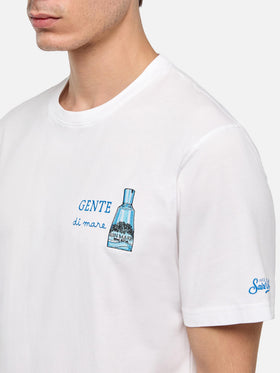 T-shirt avec imprimé et broderie Gente di Mare | Édition spéciale 
