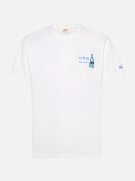 T-shirt avec imprimé et broderie Gente di Mare | Édition spéciale 