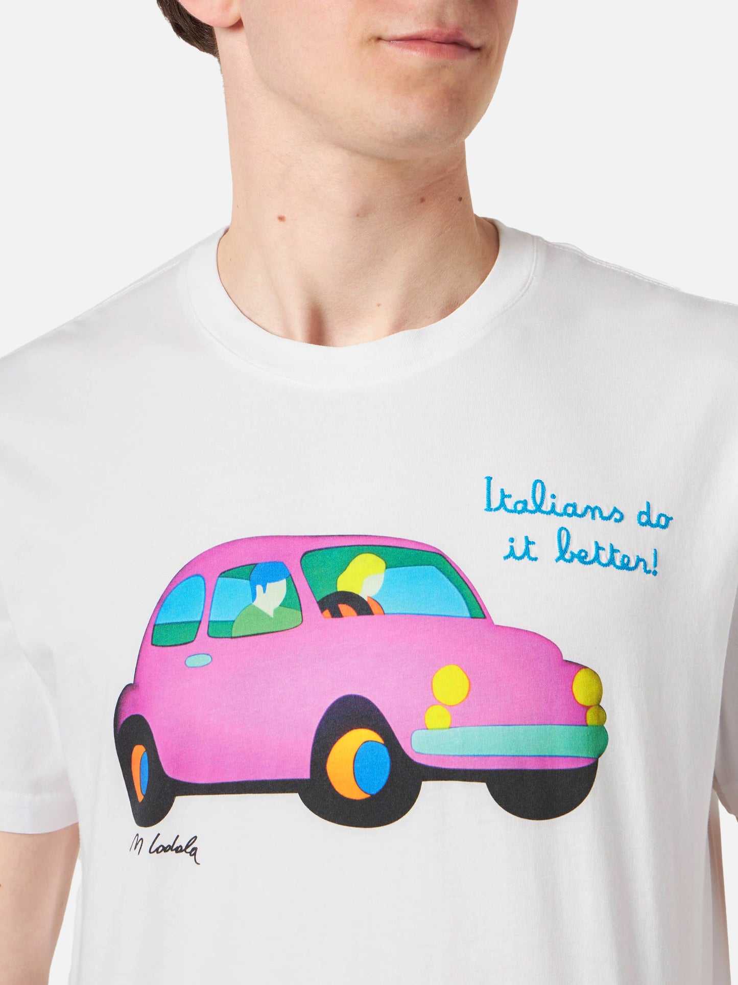 T-shirt Man stampa auto Lodola | Special Edition