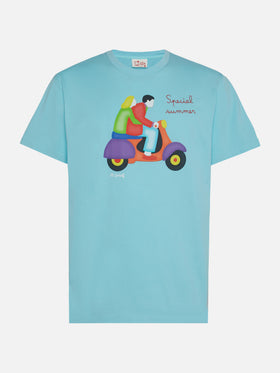T-shirt avec imprimé scooter Lodola | Édition spéciale 