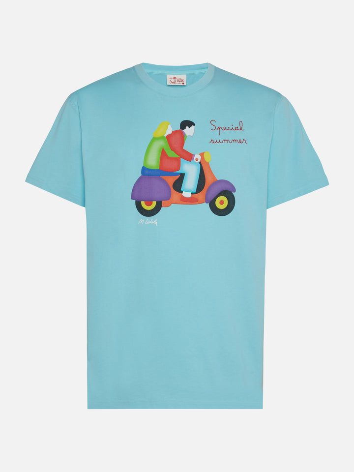 T-shirt Man stampa scooter Lodola | Special Edition
