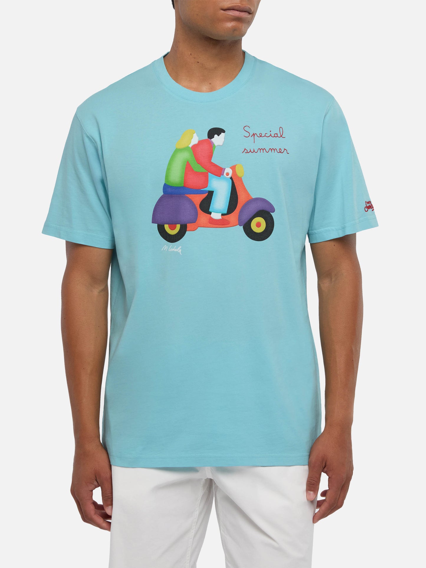 T-shirt avec imprimé scooter Lodola | Édition spéciale 