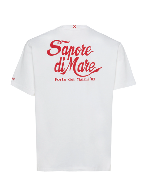 Cotton T-shirt with Forte dei Marmi 83 print | SAPORE DI MARE SPECIAL EDITION - MC2 Saint Barth
