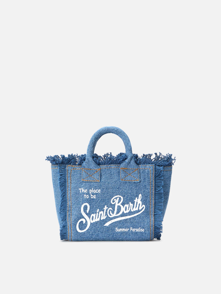 Medium wash denim Vanity mini bag