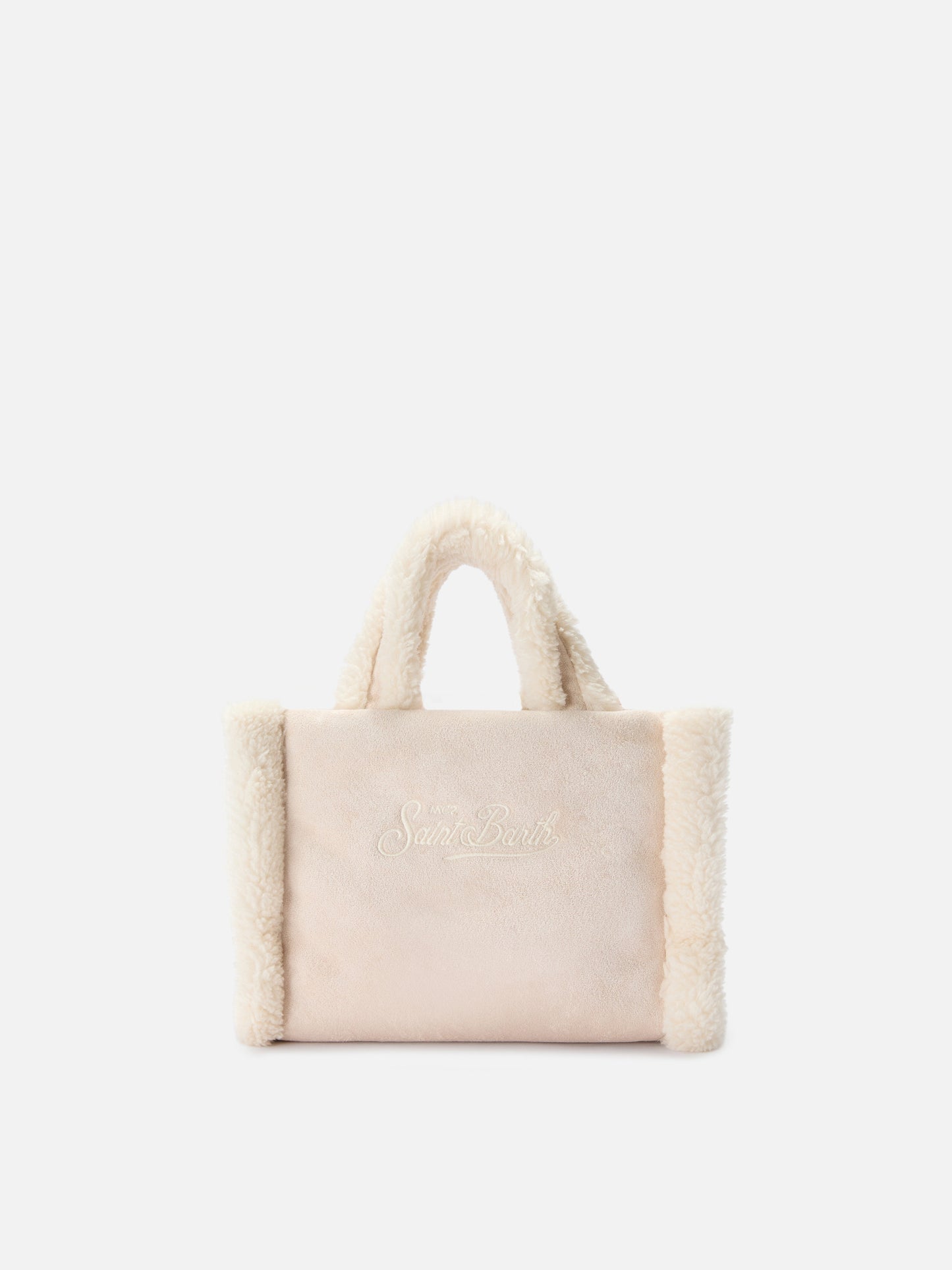 Borsa Vanity Mini shearling beige