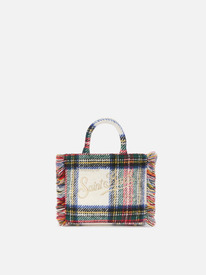 Vanity Mini Wool tartan bag