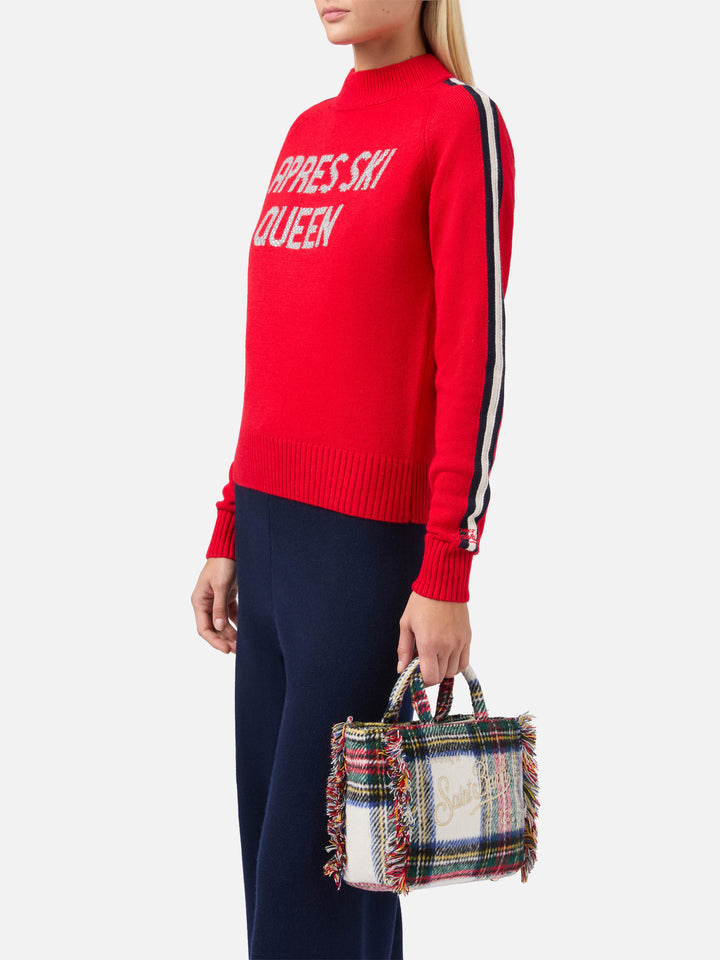 Vanity Mini Wool tartan bag