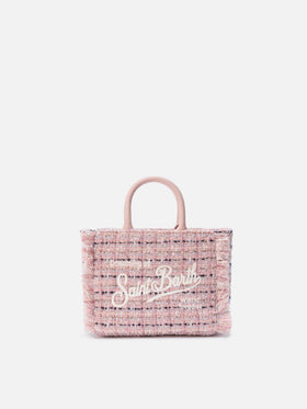 Vanity Mini Tweed Handbag in pink