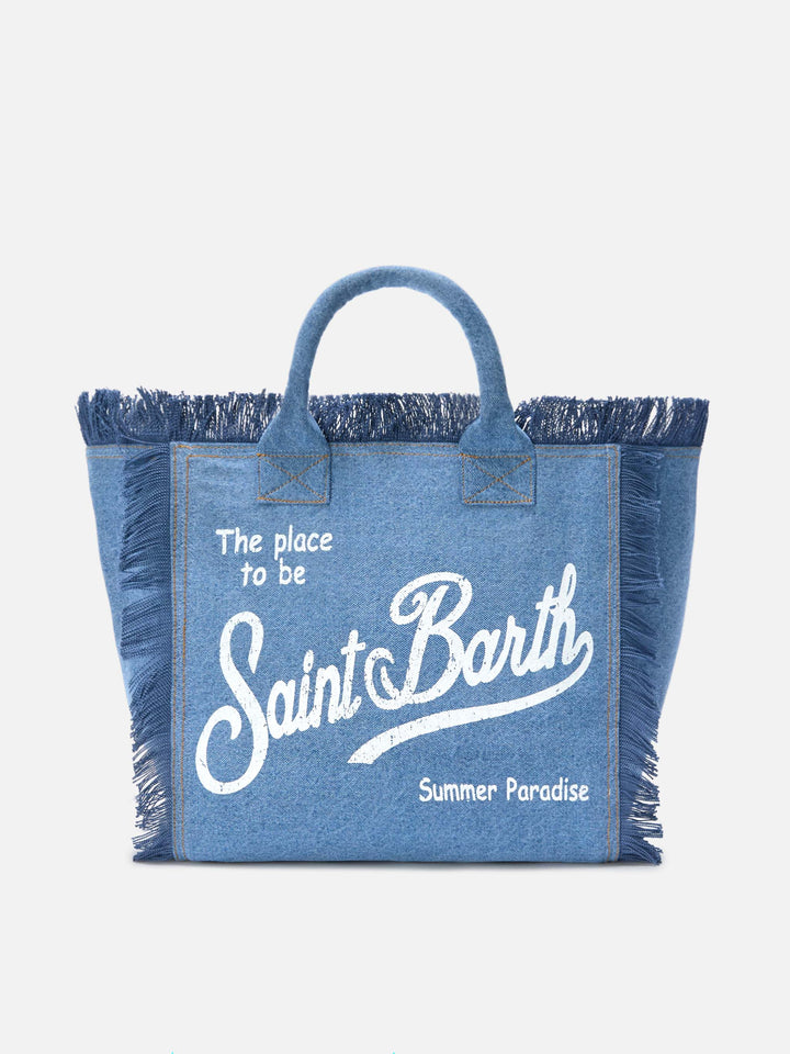 Medium wash denim Vanity regular bag