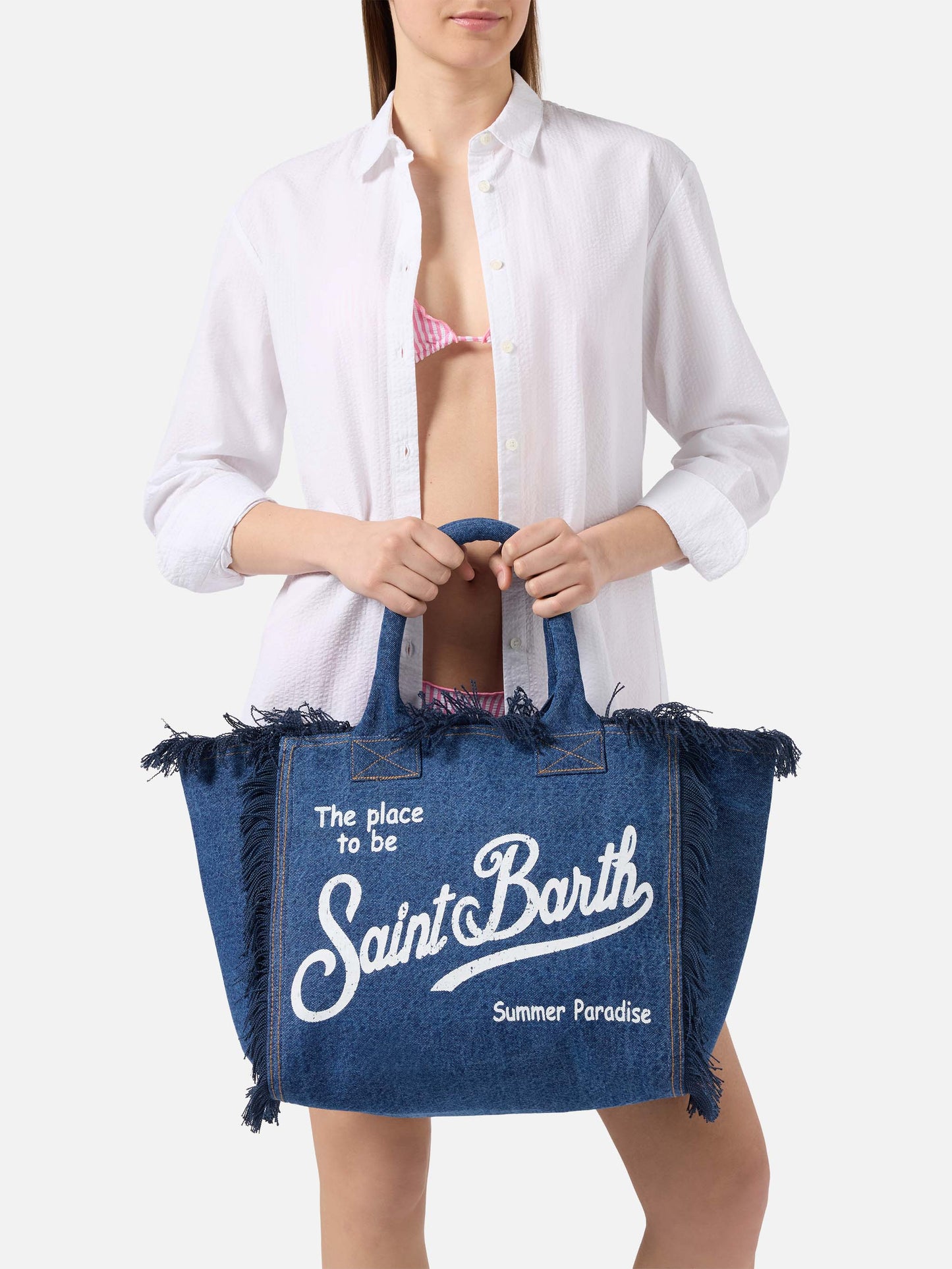 Dark wash denim Vanity regular bag