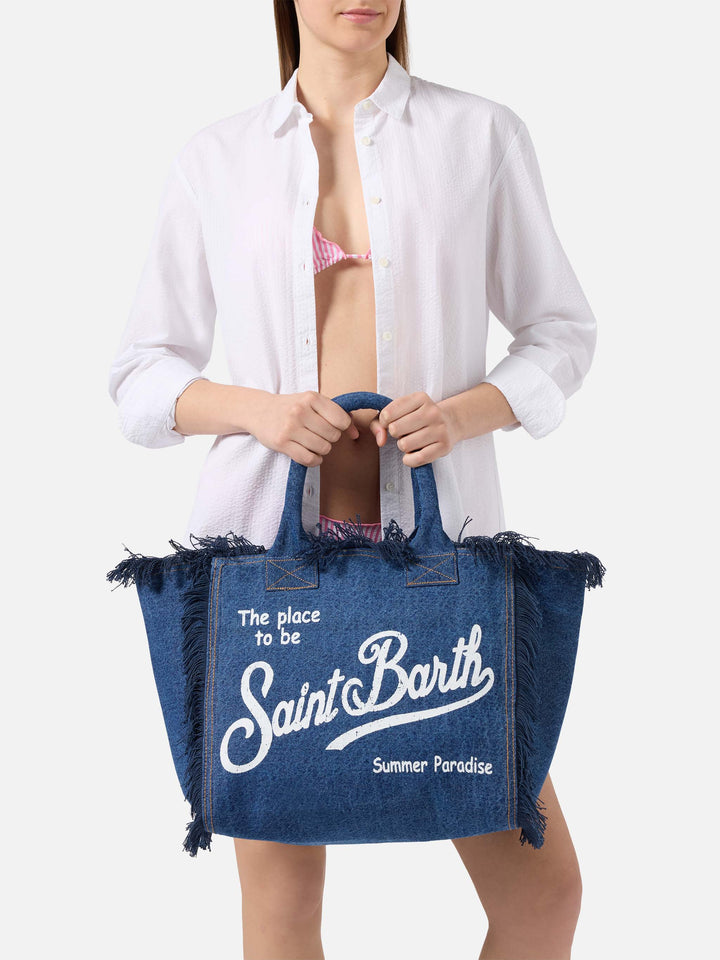 Dark wash denim Vanity regular bag