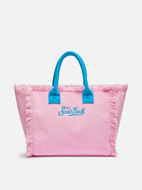Pink terry Vanity Sponge tote bag - MC2 Saint Barth