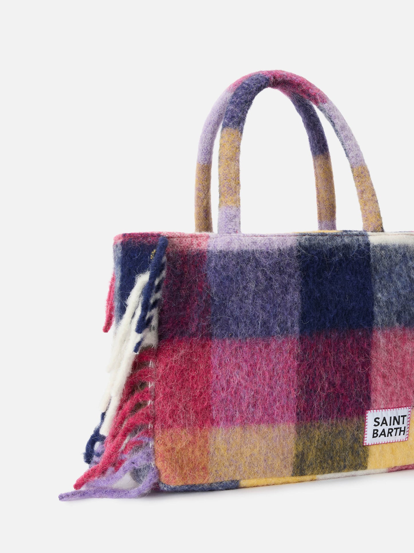 Bolso de hombro Vanity blanket con estampado de cuadros 