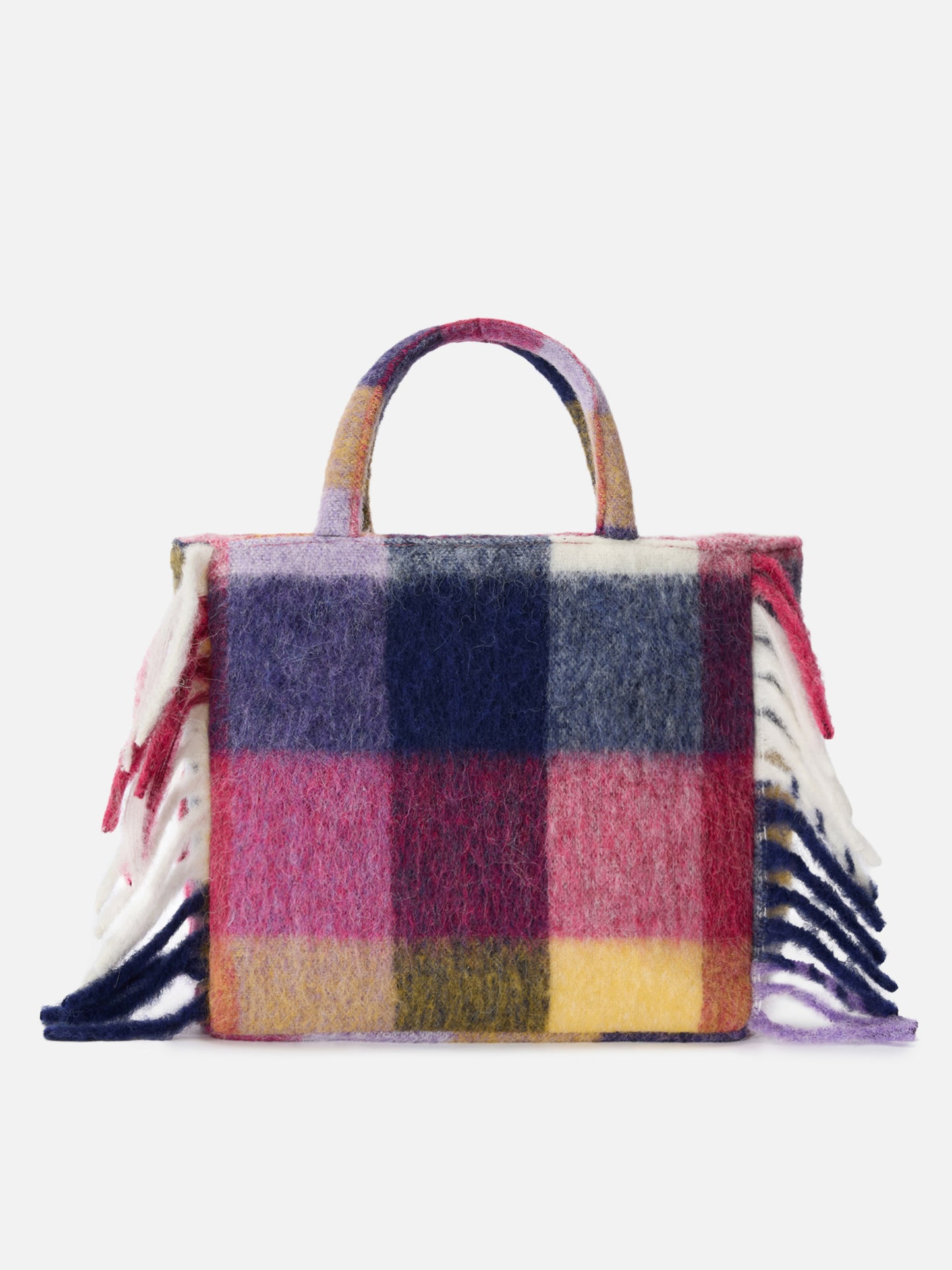 Bolso de hombro Vanity blanket con estampado de cuadros 