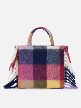 Bolso de hombro Vanity blanket con estampado de cuadros 