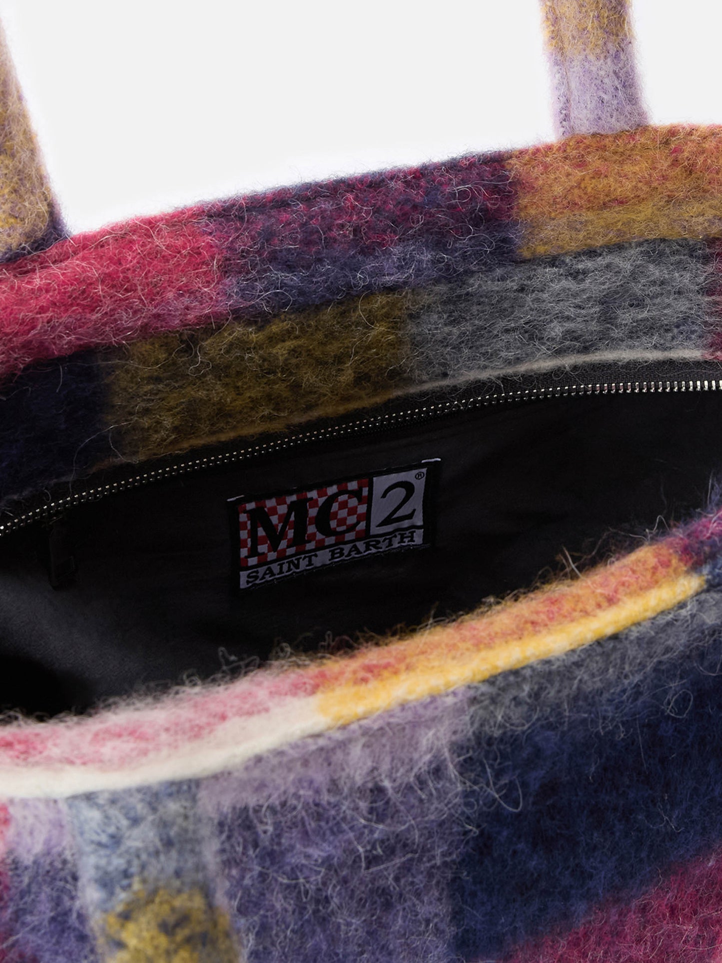 Bolso de hombro Vanity blanket con estampado de cuadros 