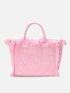 Vanity regular bag en éponge unie rose 