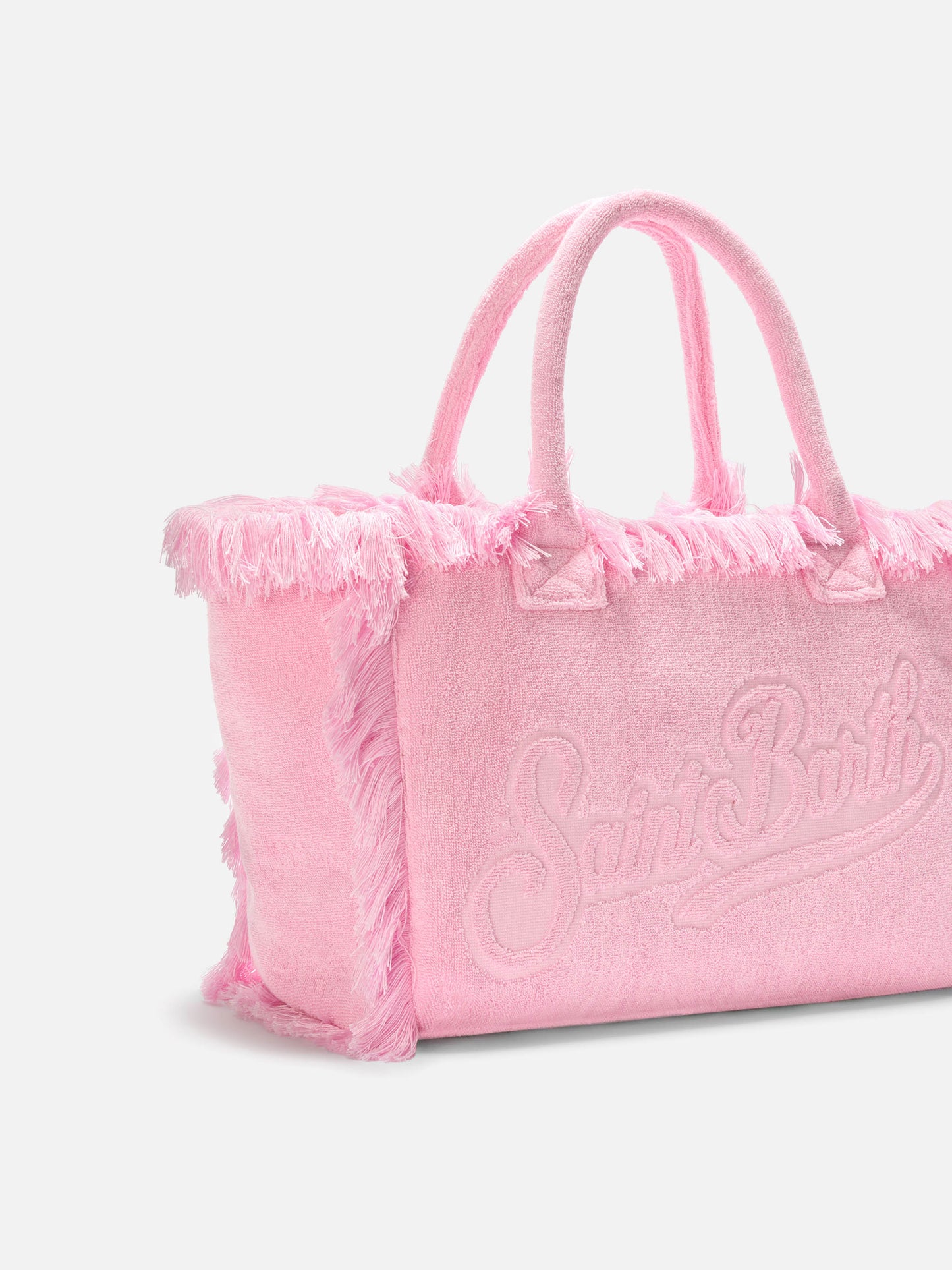 Vanity regular bag en éponge unie rose 