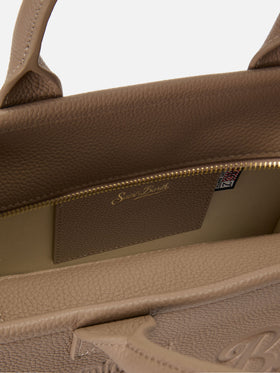 Beige pebbled leather Vanity medium bag