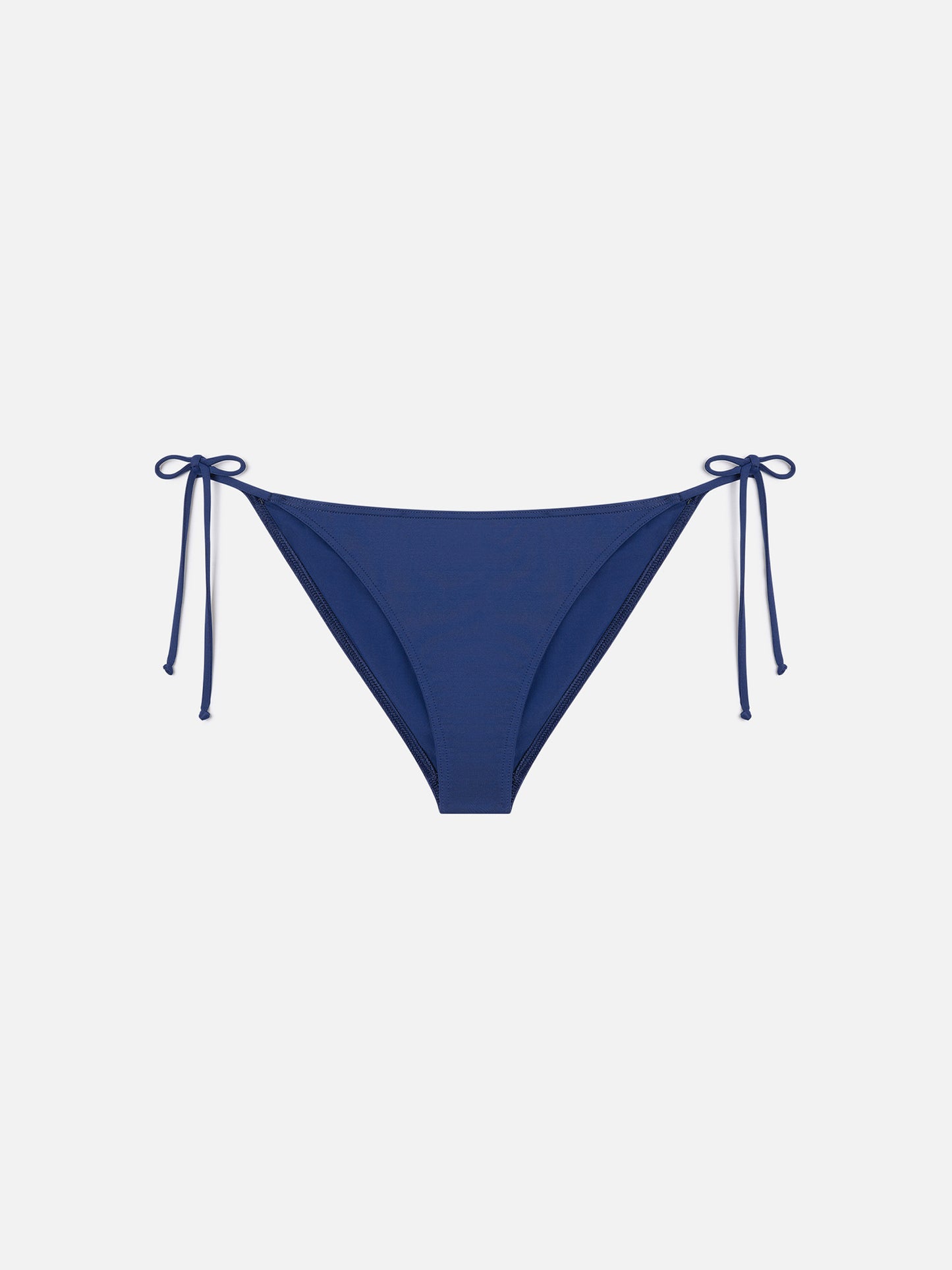 Virgo Bikinihose mit seitlichen Bindebändern in uni Navyblau 