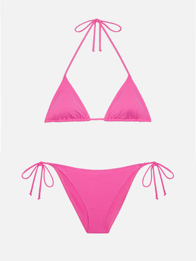 Leah Virgo Triangel-Bikini in Fuchsia