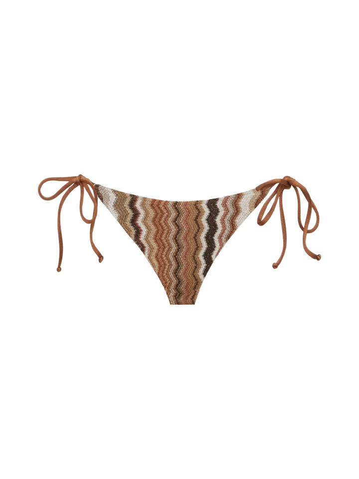 Virgo – Klassische Badehose aus Raschelstrick mit Wellenmuster