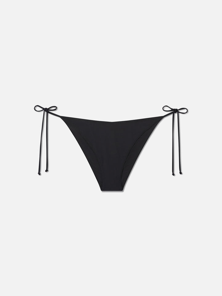 Schwarze Virgo Bikinihose mit Strasssteinen 