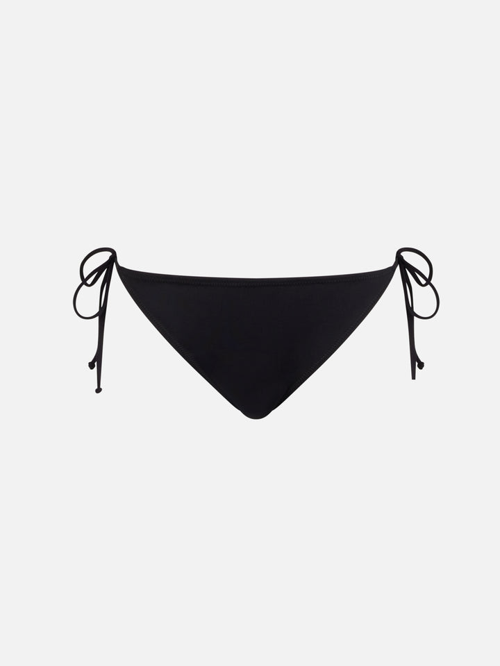 Woman black bandeau bikini with rhinestones - MC2 Saint Barth